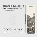 Scenic Trees Forest Landscape Wallpaper Mural {Bough & Sky} Wallpaper Mural Sckribbles