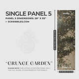 Grunge Weathered Rustic Floral Wallpaper Mural {Grunge Garden} Wallpaper Mural Sckribbles