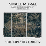 Vintage Scenic Botanical Trees Wallpaper Mural {The Tapestry Garden} Wallpaper Mural Sckribbles
