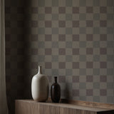 Neutral Muted Faded Classic Checkered Wallpaper {Subtle Grids} Wallpaper Sckribbles