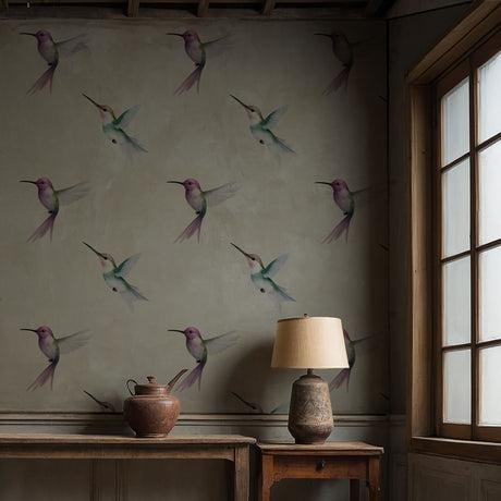 Sweet Feminine Watercolor Hummingbird Wallpaper {Dreamy Flight} Wallpaper Sckribbles   