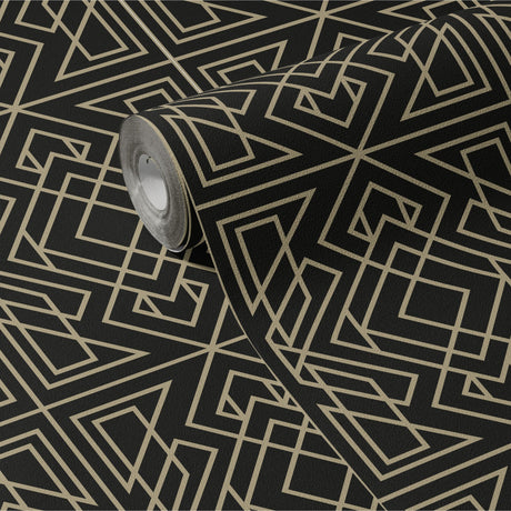 Sophisticated Geometrical Luxury Art Deco Wallpaper {Crystalline Contours} Wallpaper Sckribbles