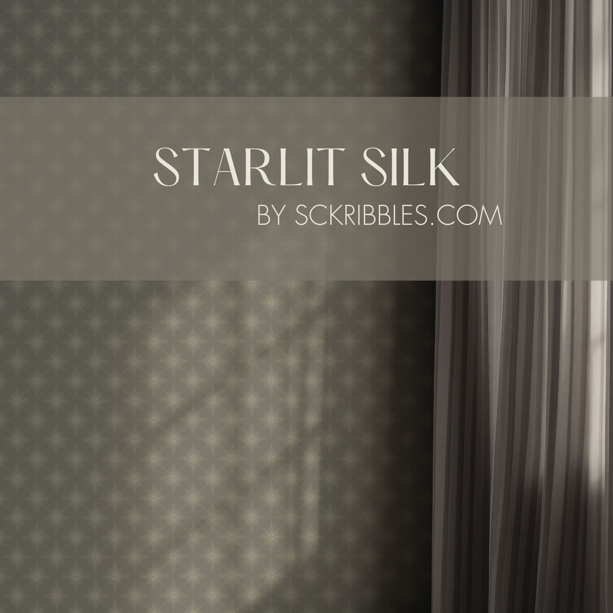 Astralis Royale | Elegant Moody Stars Art Deco Wallpaper