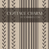 Classic Neutral Beige Striped Traditional Wallpaper {Cottage Charm} Wallpaper Sckribbles