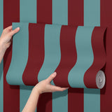 Bold Bright Colorful Vertical Striped Wallpaper {Circus Stripes} Wallpaper Sckribbles   