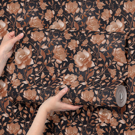 Gold Floral Luxury Chinoiserie Wallpaper {Eden Elegance} Wallpaper Sckribbles