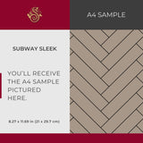 Classic Sub | Timeless Minimalist Geometrical Subway Tiles Wallpaper