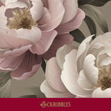 Sweet feminine floral peony wallpaper.
