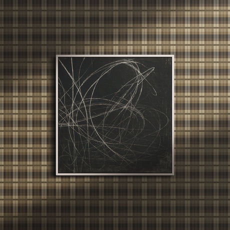 Neutral Brown Classic Traditional Plaid Wallpaper {Stoneweave} Wallpaper Sckribbles