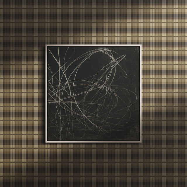 Neutral Brown Classic Traditional Plaid Wallpaper {Stoneweave} Wallpaper Sckribbles