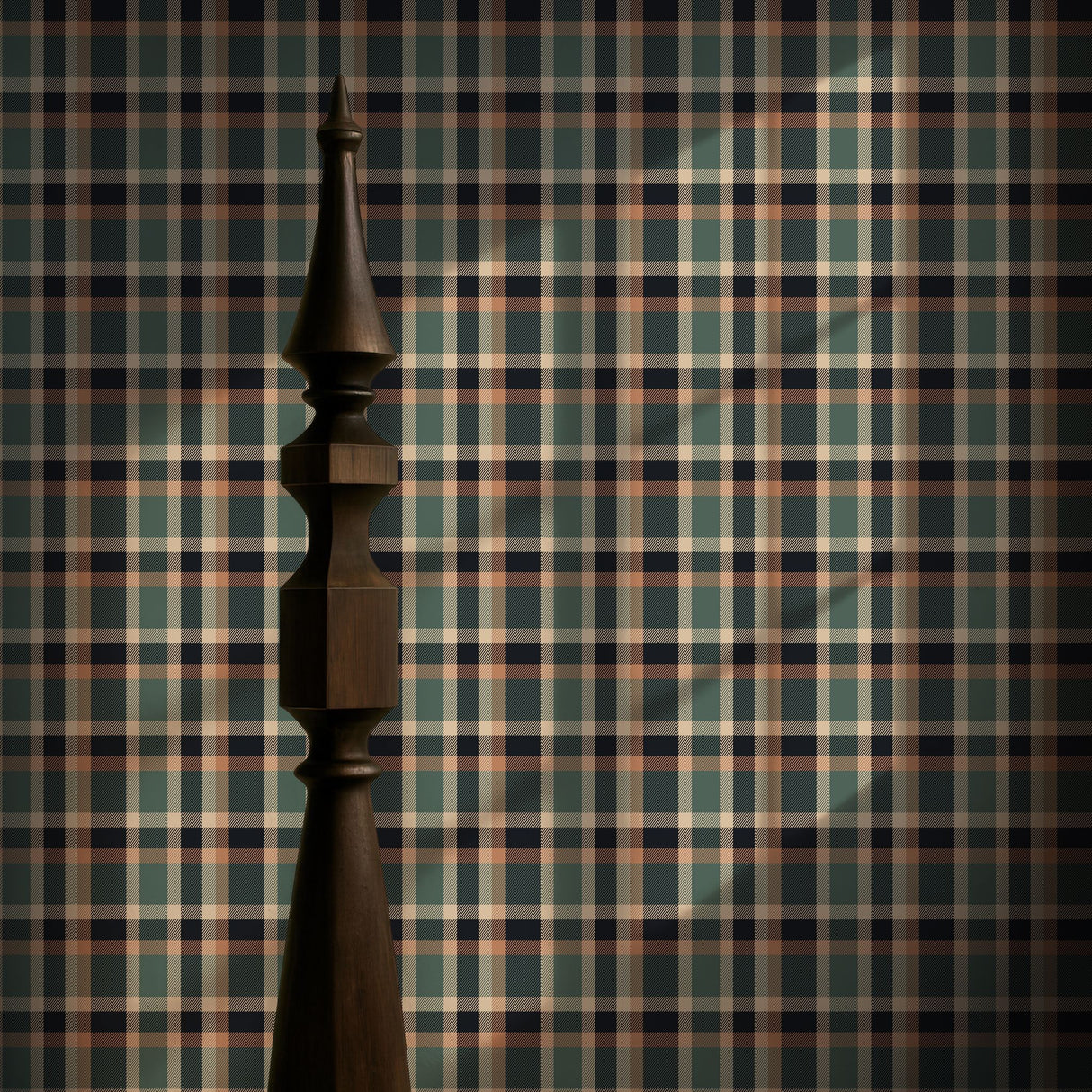 Neutral Brown Classic Traditional Plaid Wallpaper {Willowmoor} Wallpaper Sckribbles