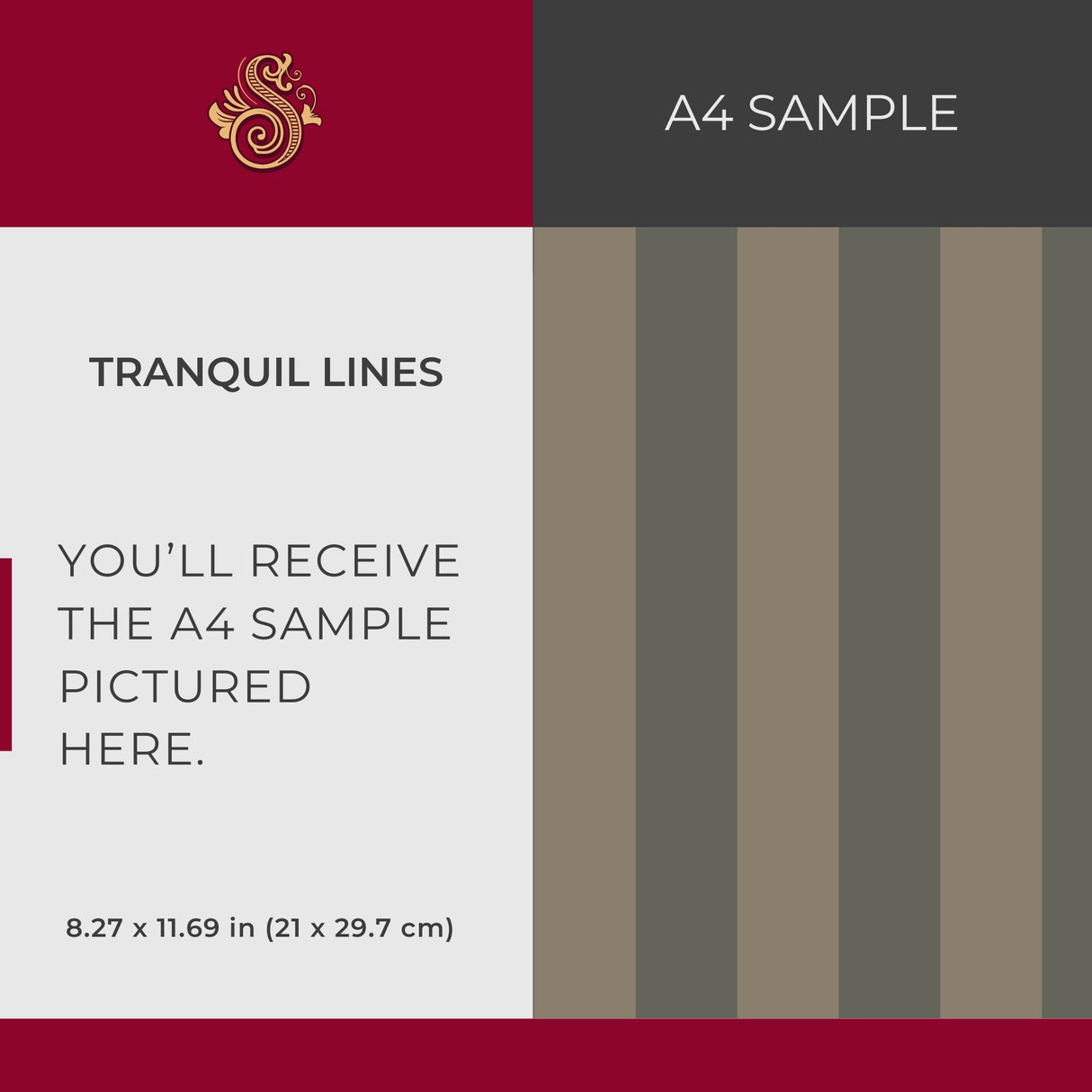 Subtle Stripes | Classic Muted Old-World Understated Striped Wallpaper