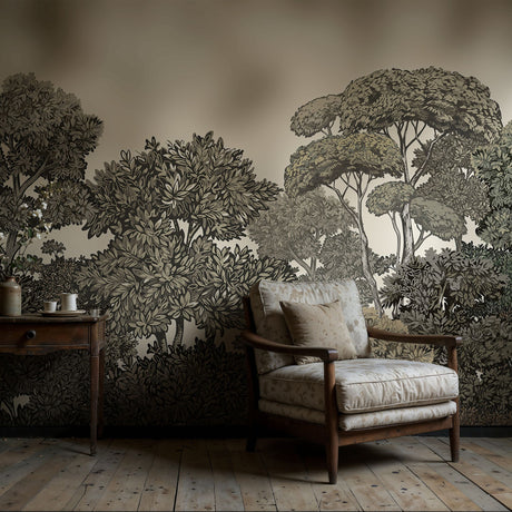 Scenic Trees Forest Landscape Wallpaper Mural {Bough & Sky} Wallpaper Mural Sckribbles