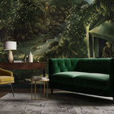 Green Moody Tropical Scenic Jungle Wallpaper Mural {Bali Bliss} Wallpaper Sckribbles   