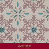 Victorian tile wallpaper.