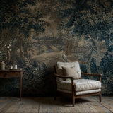 Vintage Scenic Botanical Trees Wallpaper Mural {The Tapestry Garden} Wallpaper Mural Sckribbles