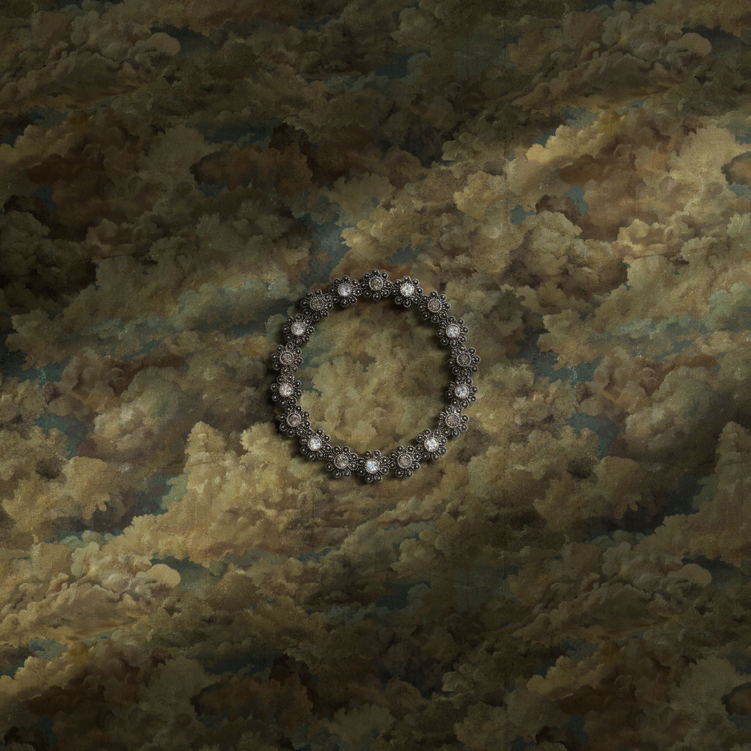 Vintage clouds wallpaper.