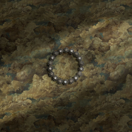 Vintage clouds wallpaper.