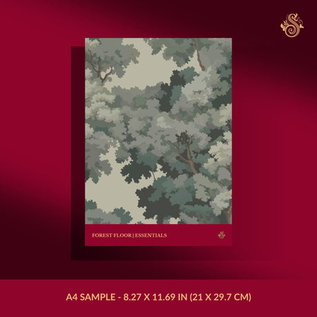 Vintage trees wallpaper sample.