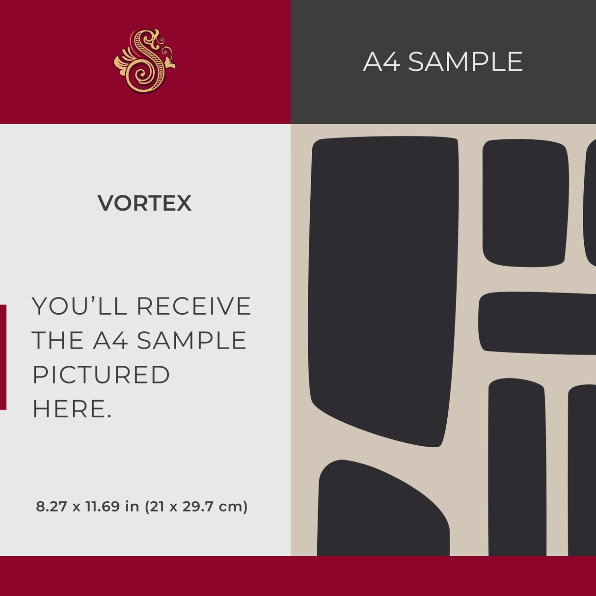 Noir Swell | Bold Abstract Geometrical Masculine Wallpaper