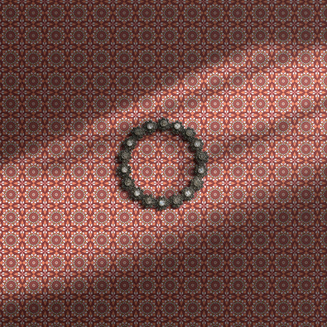 Warm-toned prism tiled wallpaper.