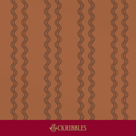 A warm terracotta brown wallpaper.