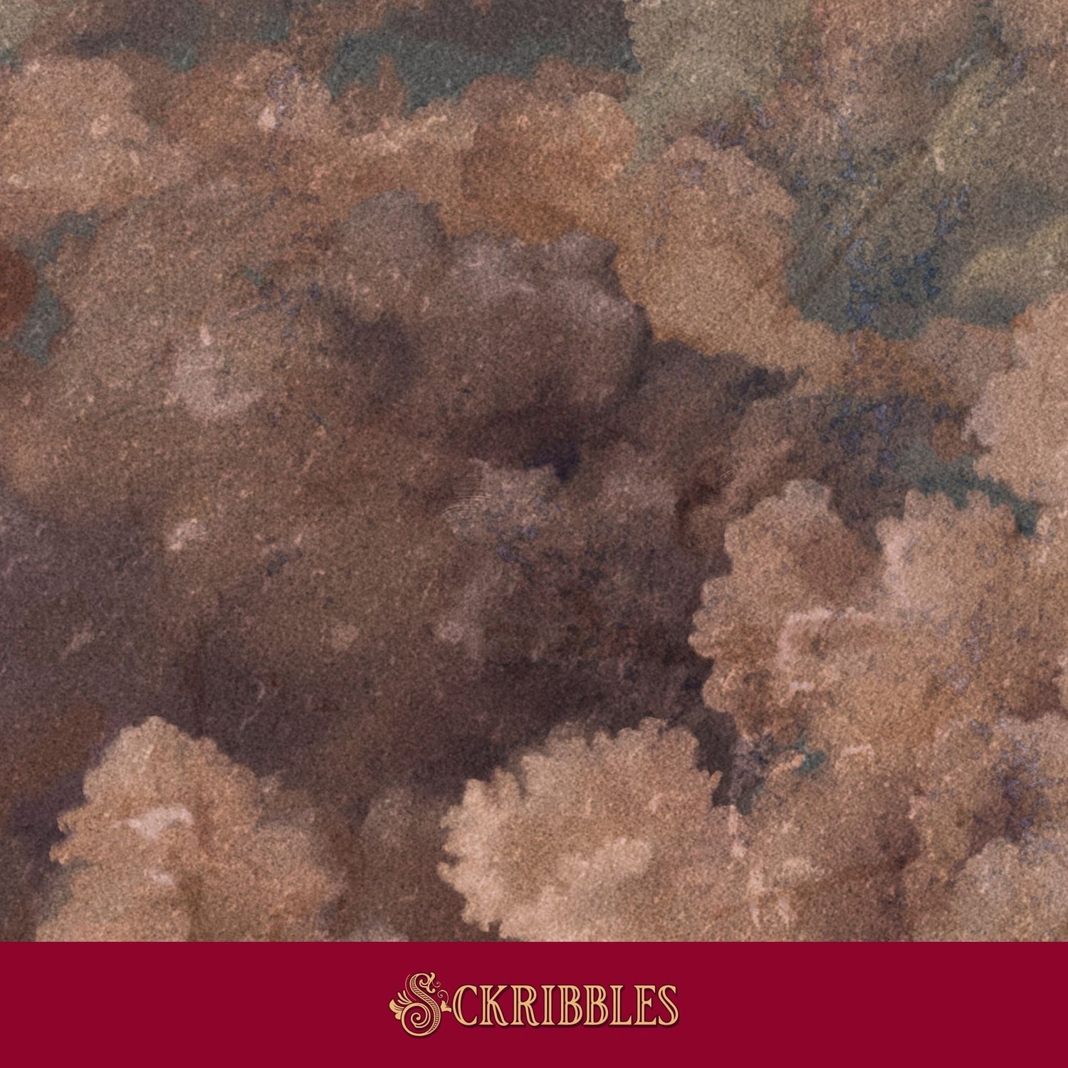 Warm vintage clouds wallpaper.