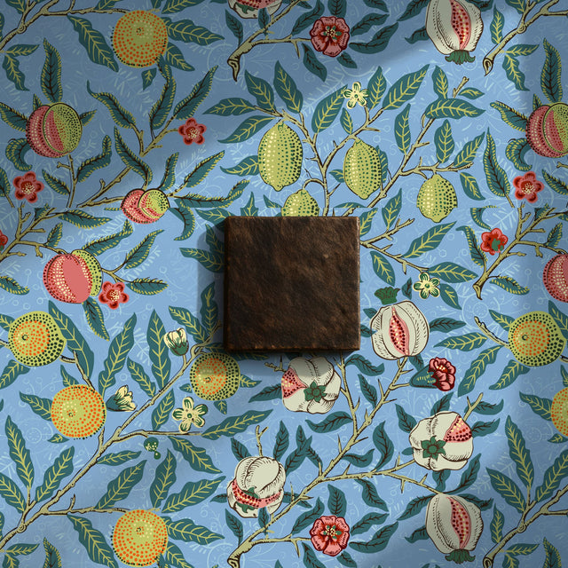 Fruit | Botanical Vintage Pomegranates William Morris Wallpaper Wallpaper Sckribbles