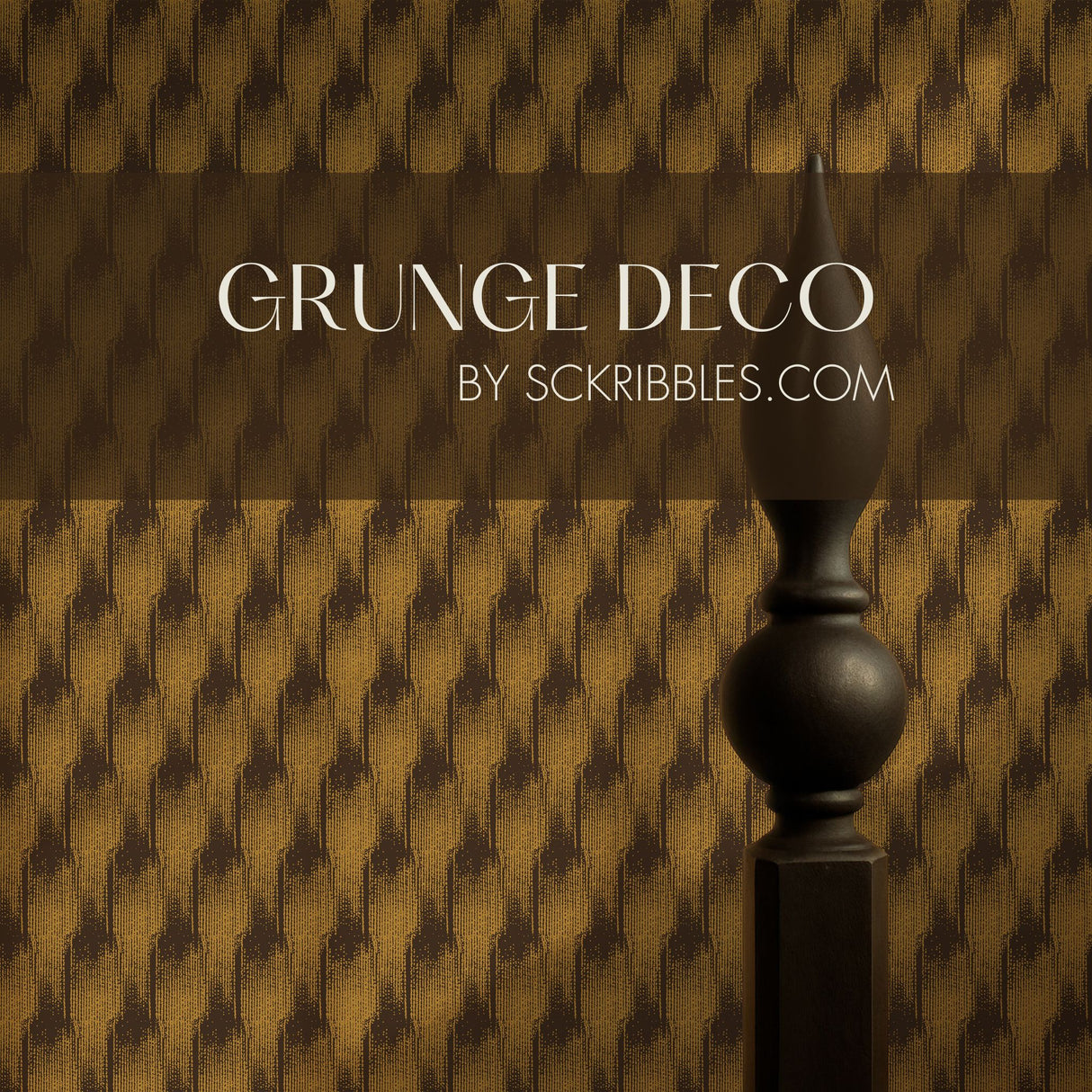 Rebel Deco | Moody Organic Grunge Art Deco Wallpaper Wallpaper Sckribbles