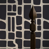 Noir Swell | Bold Abstract Geometrical Masculine Wallpaper