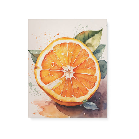 Sliced Orange Kitchen Wall Art Canvas {Citrus Burst} Canvas Wall Art Sckribbles 16x20  