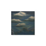 Deep Moody Dark Blue Sky with Clouds Wall Art Canvas {Cloudy Darkness} Canvas Wall Art Sckribbles 8x8  