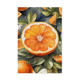 Fresh Watercolor Orange Canvas Wall Art {Morning Citrus} Canvas Wall Art Sckribbles 20x30  