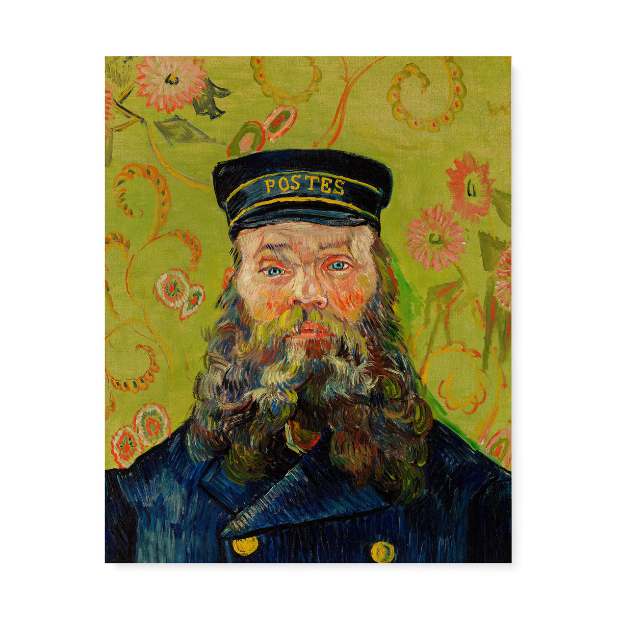"The Postman" Wall Art Canvas Print by Vincent van Gogh Canvas Wall Art Sckribbles 24x30  