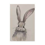 Nursery Watercolor Rabbit Illustration Wall Art Canvas {All Ears} Canvas Wall Art Sckribbles 24x36  
