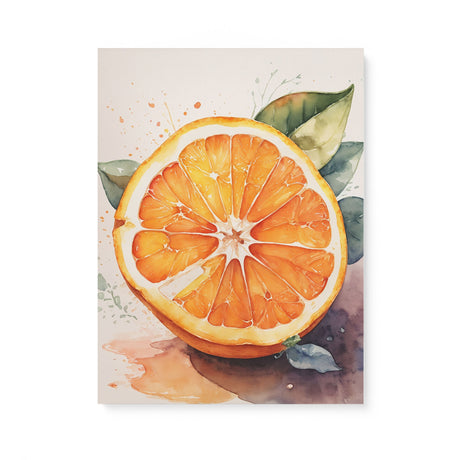 Sliced Orange Kitchen Wall Art Canvas {Citrus Burst} Canvas Wall Art Sckribbles 18x24  