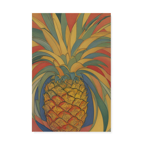 Fun Happy Food Wall Art Canvas {Pineapple Party} Canvas Wall Art Sckribbles 24x36  