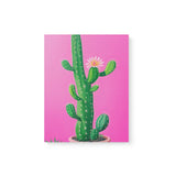 Bright Colorful Pot Plant Wall Art Canvas {Spunky Cactus} Canvas Wall Art Sckribbles 11x14  
