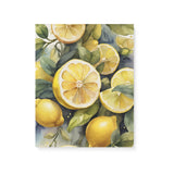 Whimsical Lemon Kitchen Watercolor Wall Art Canvas {Sour Beauty} Canvas Wall Art Sckribbles 16x20  