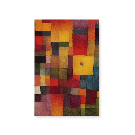 Abstract Colorful Cubes Wall Art Canvas {Dusty Blocks} Canvas Wall Art Sckribbles 8x12  