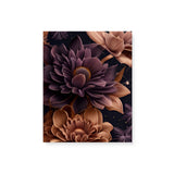 Stylized Neutral and Purple Flowers in Space Canvas Wall Art {Galaxy Love} Canvas Wall Art Sckribbles 8x10  
