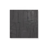 Modern Back Textured Paint Minimalist Wall Art Canvas {Dark Art} Canvas Wall Art Sckribbles 16x16  