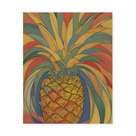 Fun Happy Food Wall Art Canvas {Pineapple Party} Canvas Wall Art Sckribbles 24x30  