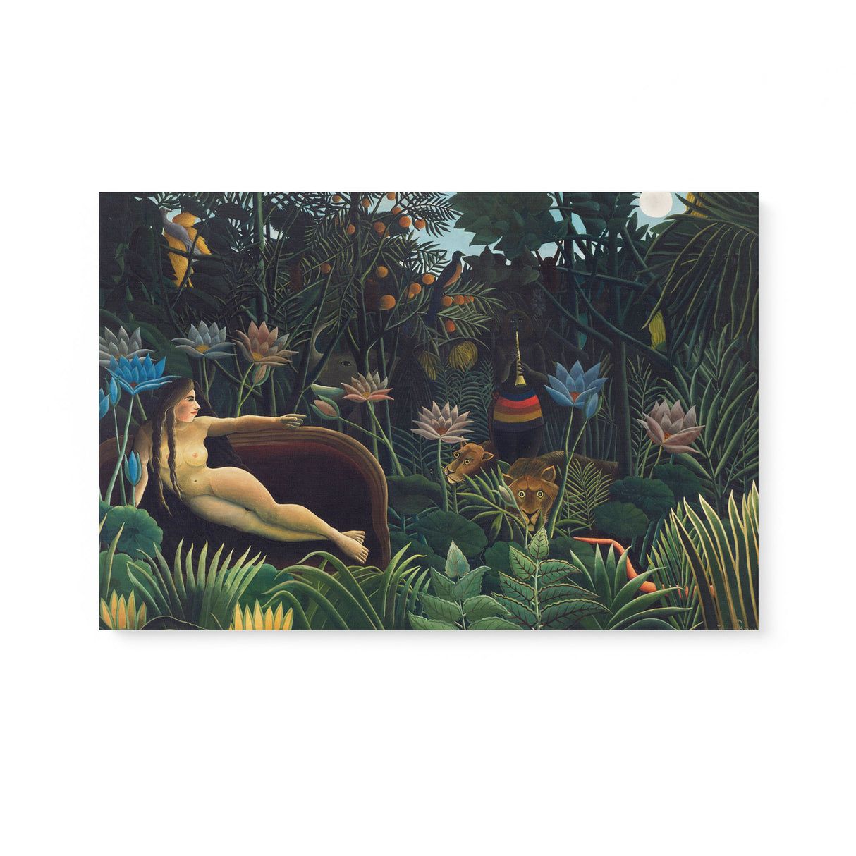 "The Dream" Botanical Wall Art Canvas Print by Henri Rousseau Canvas Wall Art Sckribbles 24x16  