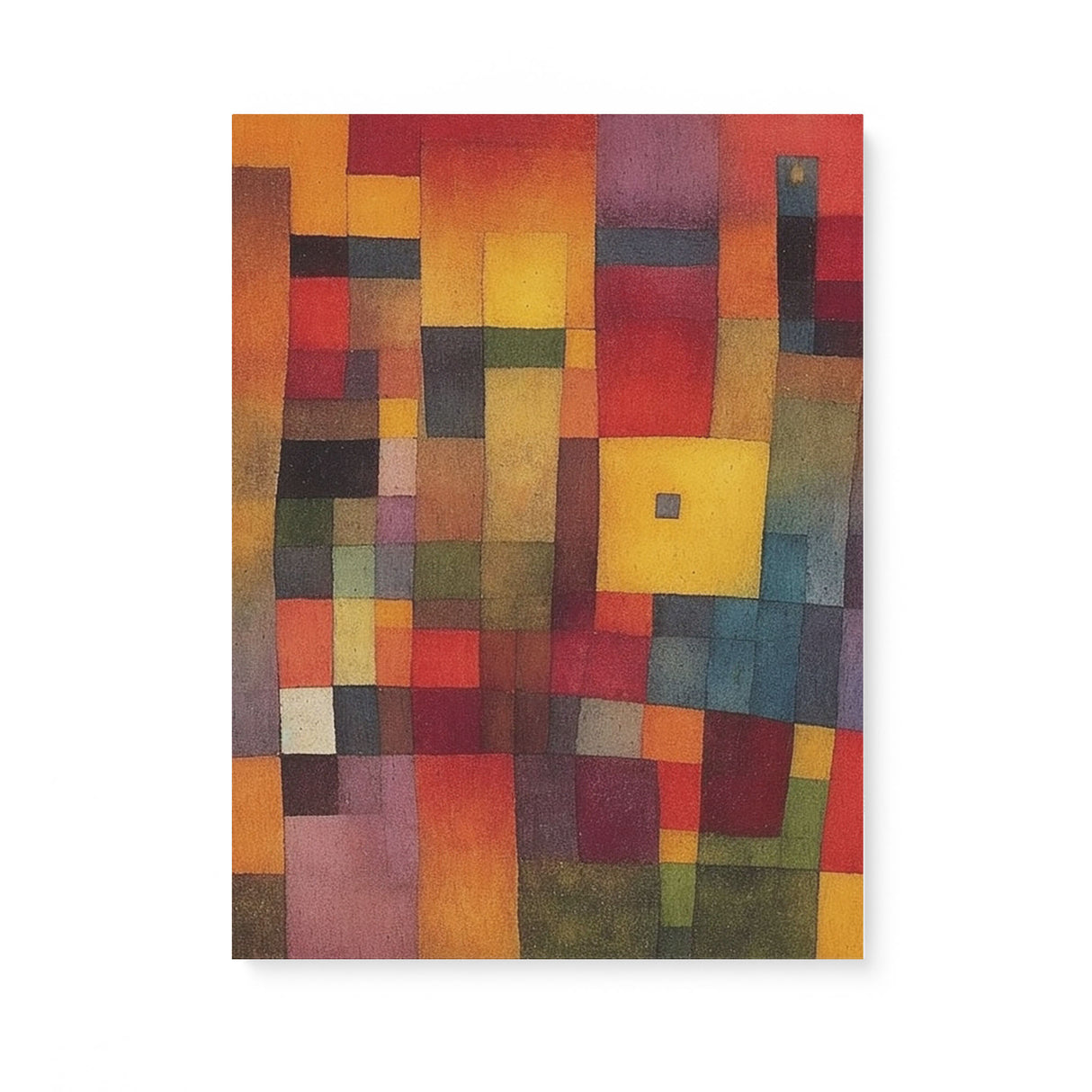 Abstract Colorful Cubes Wall Art Canvas {Dusty Blocks} Canvas Wall Art Sckribbles 18x24  