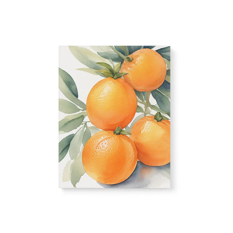 Bunch of Oranges Kitchen Watercolor Wall Art Canvas {Citrus Love} Canvas Wall Art Sckribbles 11x14  