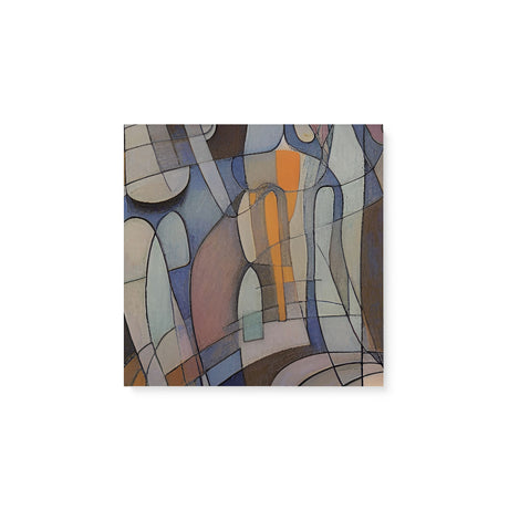 Abstract Neutral Curved Shapes Wall Art Canvas {It's Complicated} Canvas Wall Art Sckribbles 8x8  
