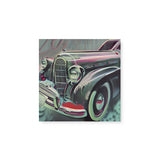 Pastel Vintage Car Wall Art Canvas {Swish Wheels} Canvas Wall Art Sckribbles 8x8  