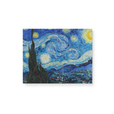 "The Starry Night" Wall Art Canvas Print by Vincent van Gogh Canvas Wall Art Sckribbles 14x11  