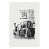 "Sad Pianist" Black and White Wall Art Canvas from Peter Ibbetson Canvas Wall Art Sckribbles 32x48  